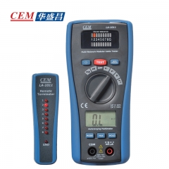 CEM华盛昌 网线电话线万用表测试仪测试 LA-1011
